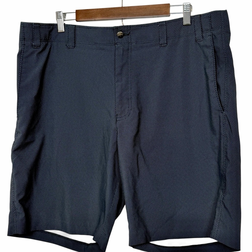 Callaway Mens Golf Shorts Gray‎ Geometric Micro Diamond Pattern Size 40 Stretch